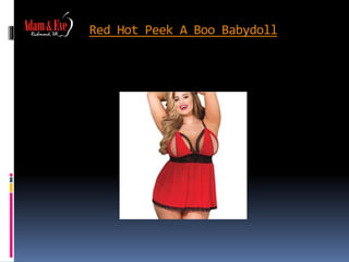 Red Hot Peek A Boo Babydoll
 