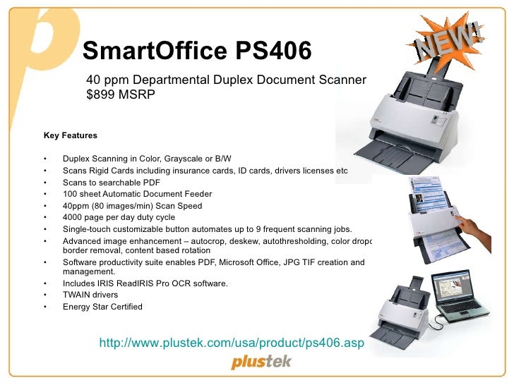 DRIVER FOR PLUSTEK SMARTOFFICE PS406