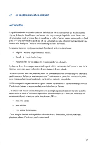 Plus vite en optimist