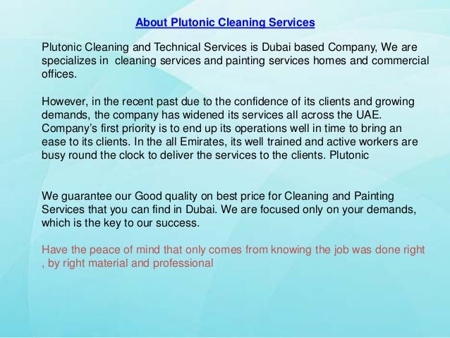 good cleaning company