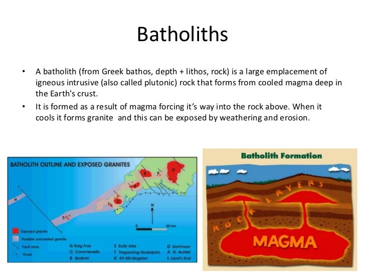 Plutons (plutonic rock)
