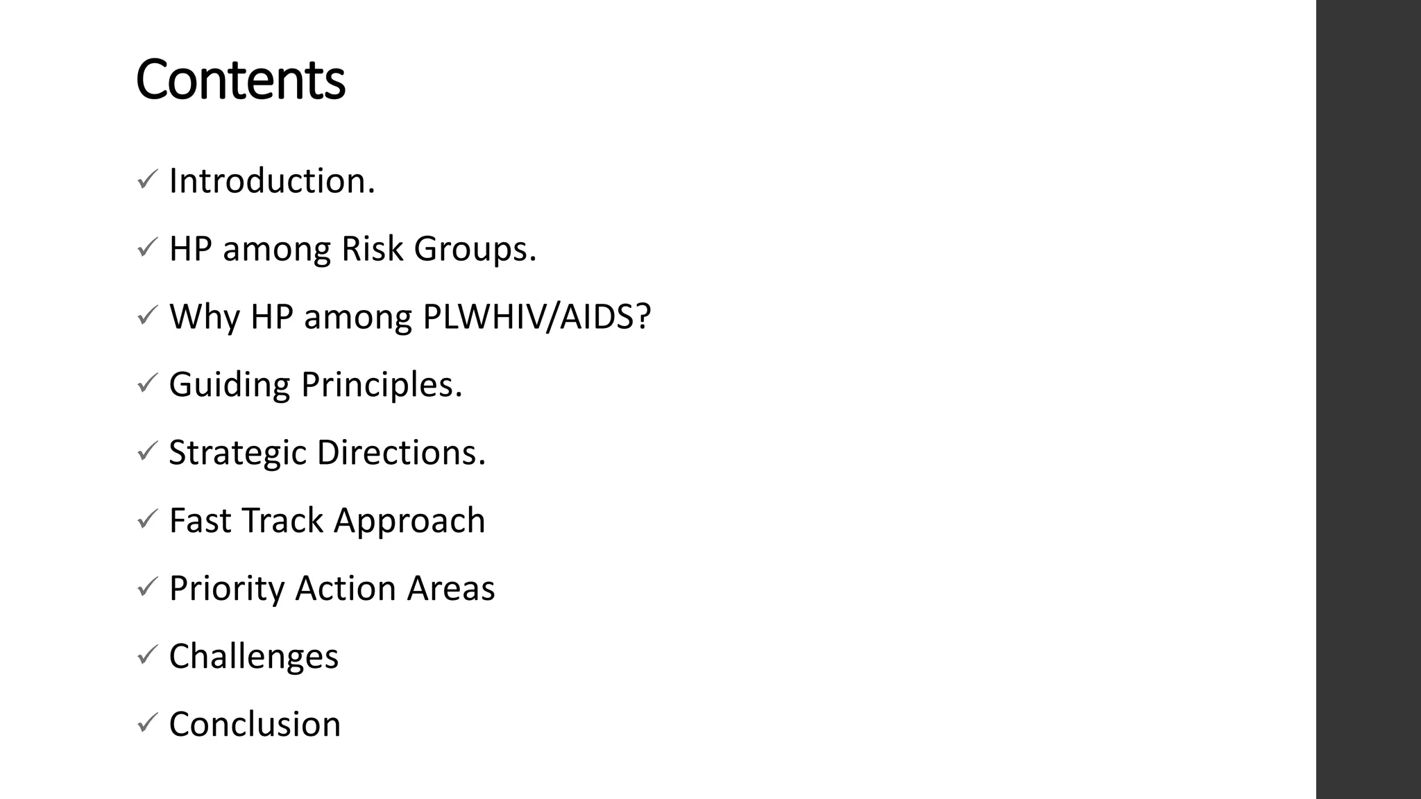 People living with HIV/AIDS. | PDF