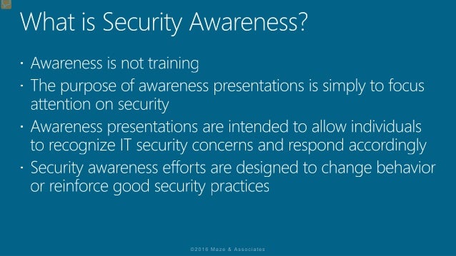 It security awareness presentation pdf