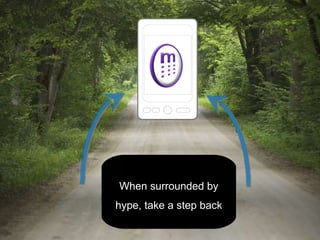 The learner is the traveller We are tour-guides Technology is the vehicle Learning the destination When surrounded by hype, take a step back 