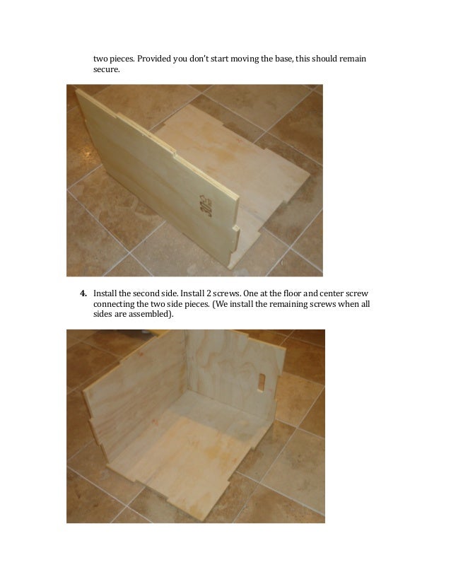 Wood Plyo Box Assembly Instructions