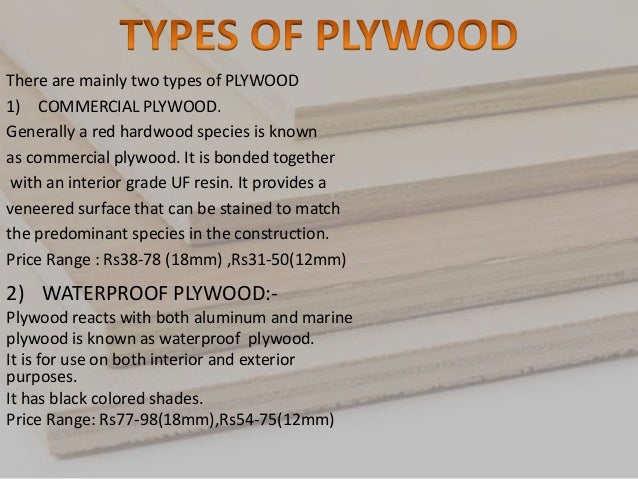 Market Survey on Plywood