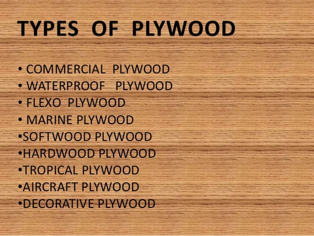 Plywood Grades Chart