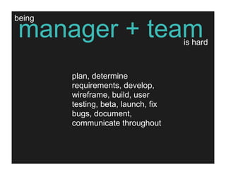 the one-person project management team