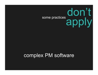 the one-person project management team