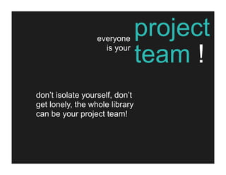 the one-person project management team