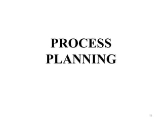 PROCESS
PLANNING
51
 