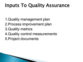 Quality in project management | PPTX