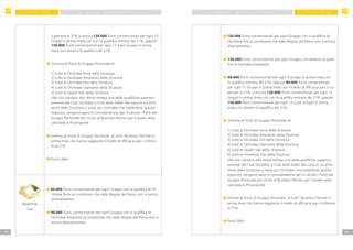 F M G R O U P I TA L I AF M G R O U P I TA L I A
4140
P I A N O M A R K E T I N G P I A N O M A R K E T I N G
superiore al 21% ,o ancora120.000 Punti convenzionali per ogni 13
Gruppi in prima linea con con la qualifica minima del 21%, oppure
150.000 Punti convenzionali per ogni 15 o più Gruppi in prima
linea con almeno la qualifica del 21%
	 Somma di Punti di Gruppo Personale di:
1) tutte le Orchidee Perla della Struttura
2) tutte le Orchidee Amaranto della Struttura
3) tutte le Orchidee Oro della Struttura
4) tutte le Orchidee Diamante della Struttura
5) tutte le Jasper Star della Struttura
che non vantano allo stesso tempo una delle qualifiche superiori,
previste dal Club Orchidea o Club delle Stelle. Nel caso in cui all’in-
terno della Struttura ci siano più Orchidee che soddisfano questo
requisito, vengono presi in considerazione per il calcolo i Punti del
Gruppo Personale più vicino al Business Partner per il quale viene
calcolata la Provvigione
	 	Somma di Punti di Gruppo Personale di tutti i Business Partner in
prima linea che hanno raggiunto il livello di efficacia pari o inferio-
re al 21%
	 	Punti Liberi
	 	60.000 Punti convenzionali per ogni Gruppo con la qualifica di Or-
chidea Perla (a condizione che dalla Regola del Ramo non si evinca
diversamente)
	 	90.000 Punti convenzionali per ogni Gruppo con la qualifica di
Orchidea Amaranto (a condizione che dalla Regola del Ramo non si
evinca diversamente)
	 	120.000 Punti convenzionali per ogni Gruppo con la qualifica di
Orchidea Oro (a condizione che dalla Regola del Ramo non si evinca
diversamente),
	 150.000 Punti convenzionali per ogni Gruppo con almeno la quali-
fica di Orchidea Diamante
	 60.000 Punti convenzionali per ogni 9 Gruppi in prima linea con
la qualifica minima del 21%, oppure 90.000 Punti convenzionali
per ogni 11 Gruppi in prima linea con il livello di efficacia pari o su-
periore al 21%, o ancora 120.000 Punti convenzionali per ogni 13
Gruppi in prima linea con con la qualifica minima del 21%, oppure
150.000 Punti convenzionali per ogni 15 o più Gruppi in prima
linea con almeno la qualifica del 21%
	 Somma di Punti di Gruppo Personale di:
1) tutte le Orchidee Perla della Struttura
2) tutte le Orchidee Amaranto della Struttura
3) tutte le Orchidee Oro della Struttura
4) tutte le Orchidee Diamante della Struttura
5) tutte le Jasper Star della Struttura
6) tutte le Amethyst Star della Struttura
che non vantano allo stesso tempo una delle qualifiche superiori,
previste dal Club Orchidea o Club delle Stelle. Nel caso in cui all’in-
terno della Struttura ci siano più Orchidee che soddisfano questo
requisito, vengono presi in considerazione per il calcolo i Punti del
Gruppo Personale più vicino al Business Partner per il quale viene
calcolata la Provvigione
	 	somma di Punti di Gruppo Personale di tutti i Business Partner in
prima linea che hanno raggiunto il livello di efficacia pari o inferiore
al 21%
	 	Punti liberi
Malachite
Star
 