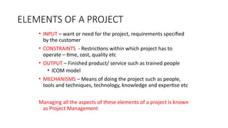 Basics of Project Management and its Functions | PPTX