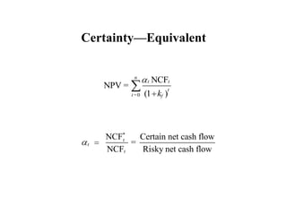 Certainty—Equivalent