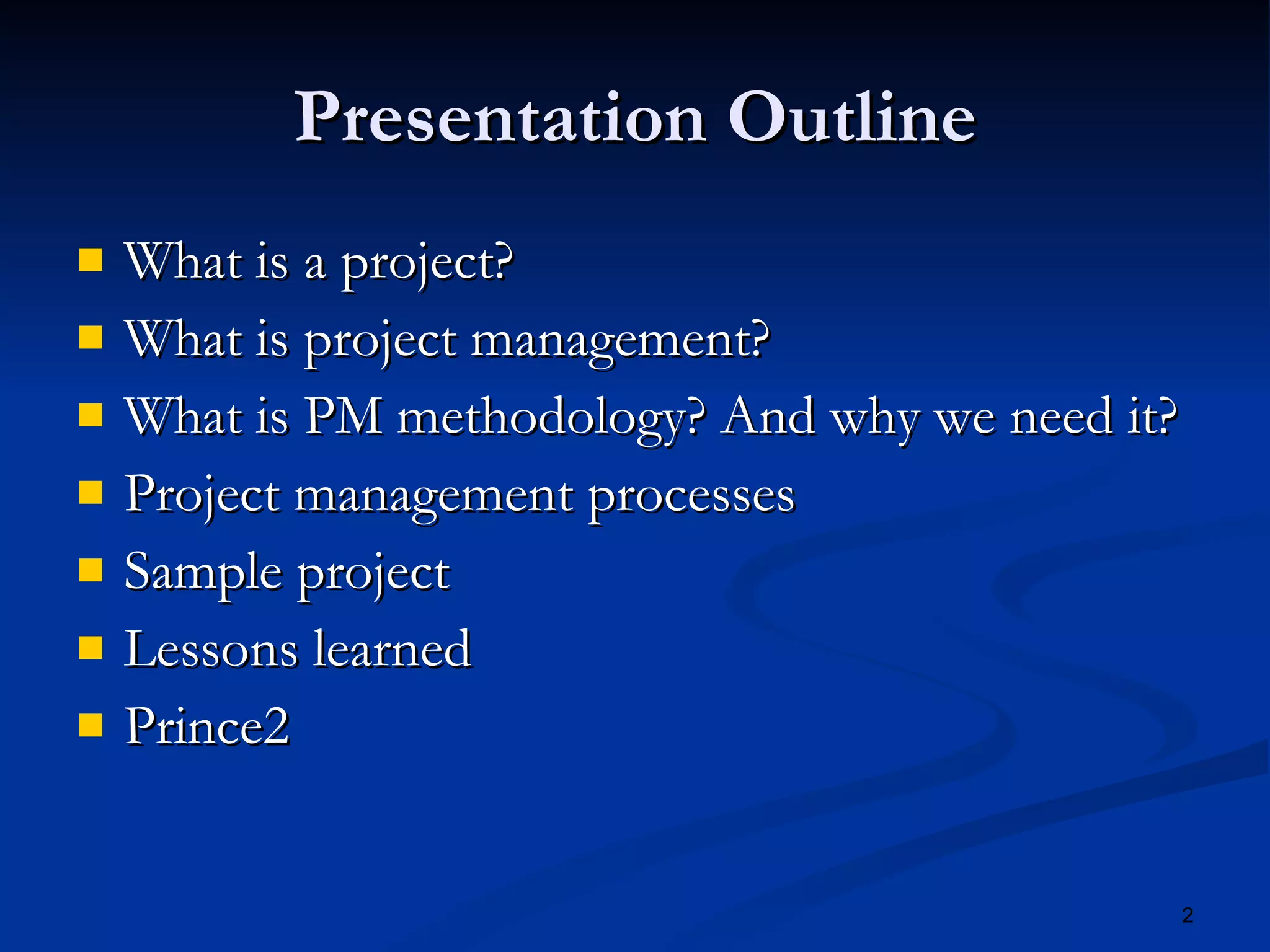 Project Management Methodology | PPT
