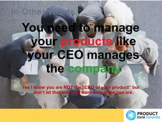 Product Management Metrics | Saeed Khan | ProductTank Toronto | PPT