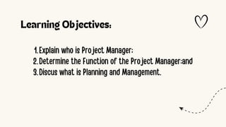 Project Management - Module 2 what is planning | PDF