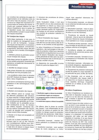 SST en maintenance navale - Analyse des risques et retour d'expérience