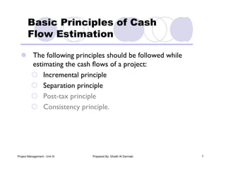 PM Unit III - Project Cash Flows | PDF