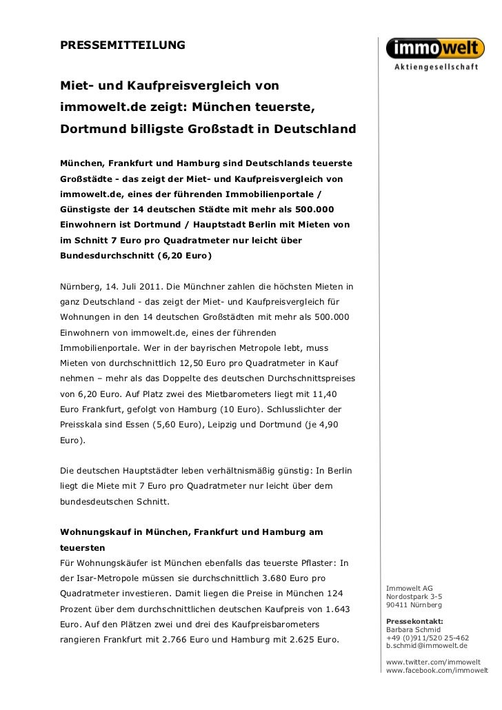 Pm Wohnen In Deutschen Grossstadten Final Pdf