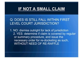 RRT 2010 - Rule of Procedure for Small Claims Cases | PDF