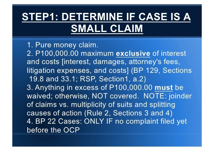 RRT 2010 Rule of Procedure for Small Claims Cases