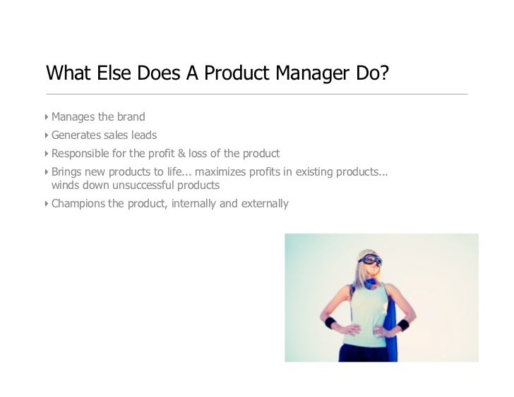 what does a product manager do