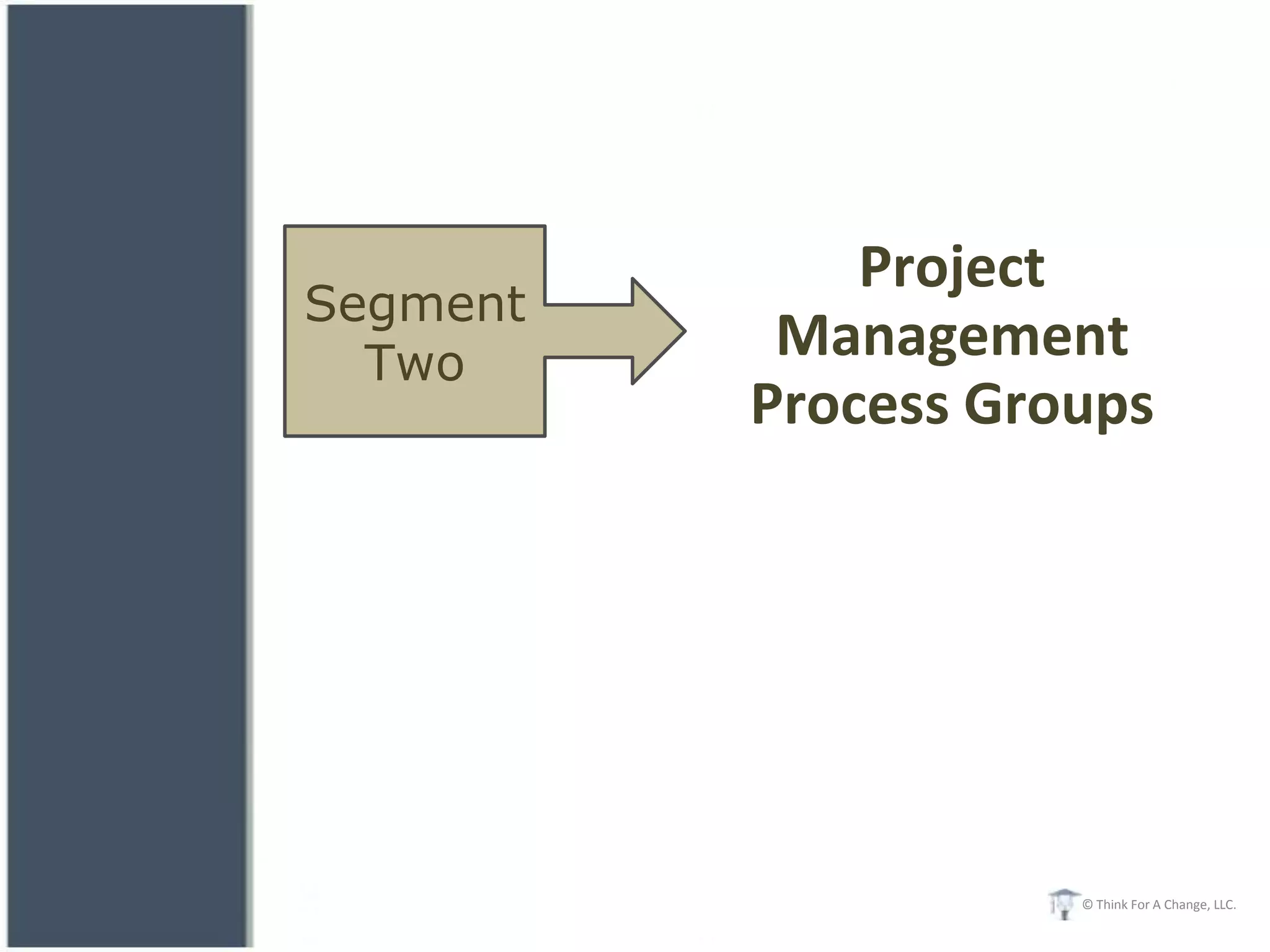 Project
Segment
  Two
           Management
          Process Groups




                     © Think For A Change, LLC.
 