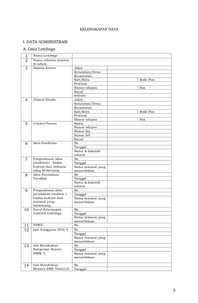 surat perizinan imb Tahun No. 28 Menteri Peraturan Kominfo tentang 2013 Tata