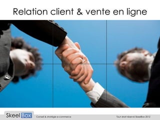 Relation client & vente en ligne




     Conseil & stratégie e-commerce   Tout droit réservé SkeelBox 2012
 