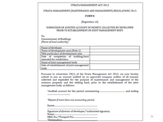 PSM - Strata Management Regulations 2015 | PPTX
