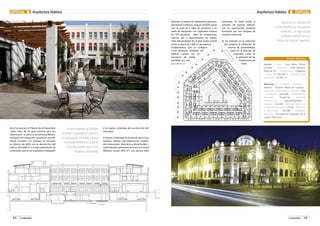 Arquitectura Hotelera ■ ESPECIAL. 
hamman, 6 cabinas de tratamiento, gimnasio, 
sala kinesis y solárium. Al igual, el hotel cuenta 
con un total de 5 salas de reuniones y un 
salón de banquetes con capacidad máxima 
de 250 personas, salas de conferencias, 
cocinas, spa, y aparcamientos en sótano. 
Todo ello alrededor de un gran jardín central 
sobre un patio de 1.800 m2 de especies 
mediterráneas, que se configura 
como elemento simbólico del 
edificio. Cuenta con un 
lucernario de cristal, 
presidido por una 
p a l m e r a 
centenaria. El hotel recibe al 
visitante, de puertas adentro, 
con un espectacular vestíbulo 
iluminado por una lámpara de 
cristal de Swarovski. 
Se ha primado en la redacción 
del proyecto la utilización de 
criterios de sostenibilidad, 
tanto en la elección de 
materiales como en 
la aplicación de las 
instalaciones del 
hotel. 
ESPECIAL ■ Arquitectura Hotelera 
de la Lactancia y el Palacio de la Exposición 
-todos ellos de un gran carisma para los 
valencianos- se ubica el actual hotel Westin, 
resultado del trabajo del estudio de José Mª 
Tomás Llavador. Los trabajos se iniciaron 
en febrero de 2004 con la demolición del 
interior del edificio y el apuntalamiento de 
su fachada, que se ha respetado y adaptado 
a los planos originales de construcción del 
inmueble. 
El interior contempla las funciones que el uso 
requiere: alberga 136 habitaciones amplias, 
dos restaurantes –Rosmarino y Oscar Torrijos–, 
Jardi lobby bar (piano bar) así como con Caroli 
Wellness Center (850 m2) con piscina relax 
Se han mantenido las fachadas 
existentes, la tipología de cubierta y 
la configuración volumétrica anular, 
insertando el edificio en la piel de 
la fachada original, que ha sido 
respetada y restaurada. 
Cuenta con un lucernario de 
cristal, presidido por una palmera 
centenaria... un espectacular 
vestíbulo iluminado por una 
lámpara de cristal de Swarovski. 
Ficha Técnica 
Autores / Autor · José María Tomás 
Llavador · Promotor · Hotel Alameda 
Valencia S.L. · Constructora · Dragados 
· Coste · 21.189.535 € · Superficie total 
construida · 20.800 m2 · 
Materiales / Cubiertas Metálicas · 
Acieroid - Sistema Bemo en cubierta · 
Andamios estabilizadores fachada · Peri 
· Ascensores · Schindler · Rehabilitacion 
Fachadas · Forsa/Clar · Industrial 
Climatizacion · Ageval/Ingenieria · 
Acústica · Acustel · Sistemas acústicos 
e impermeabilización · Chova · Mobiliario 
y decoración · Schüller · Acabados 
interiores · Proveedores habituales de la 
cadena Starwood · 
42 promateriales promateriales 43 
 