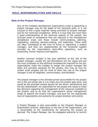 Pm4 Dev The-Roles-Responsibilities-And-Skills-Of-Project-Managers