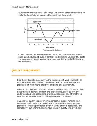 Pm4dev Project Management Pm4 dev project_quality_management | PDF