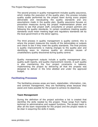 Pm4dev Project Management Pm4 dev the_project_managment_processes | PDF