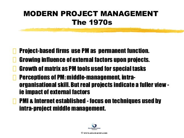 Modern Project Management - Overview