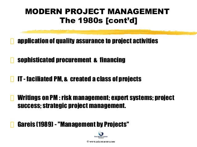 Modern Project Management - Overview