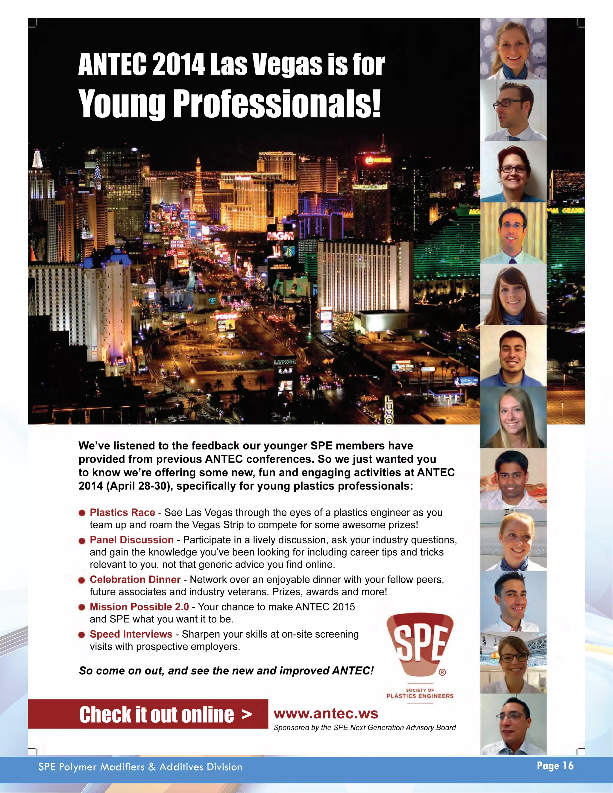 SPE Polymer Modifi ers  Additives Division Page 16 
