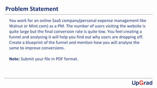 Funnel Problem Statement Example Funnel Analysis | PDF