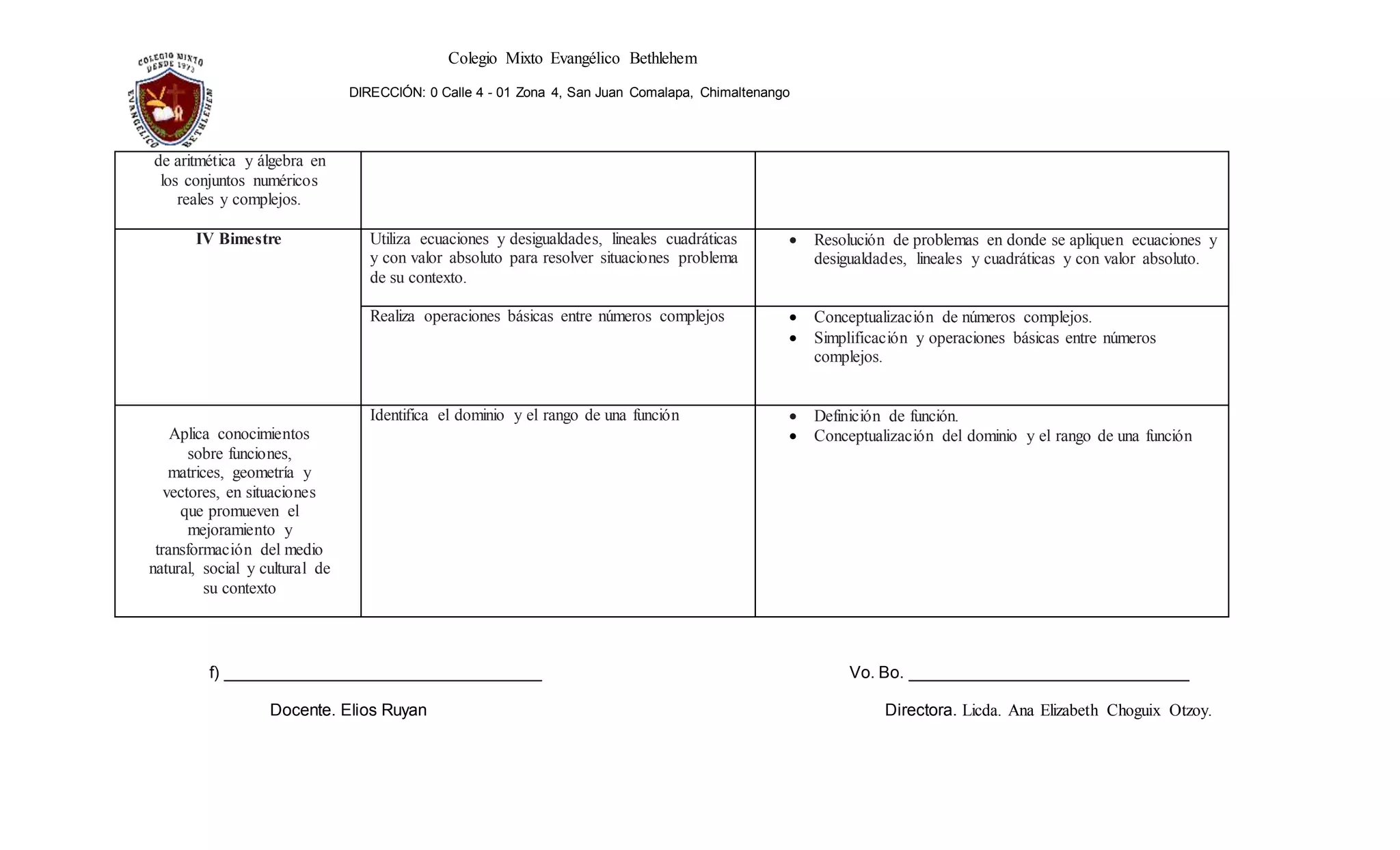 Matemática De 4to Año De Bachillerato Pdf