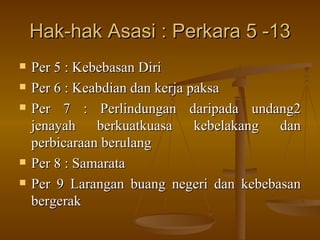 perkara 5 perlembagaan persekutuan