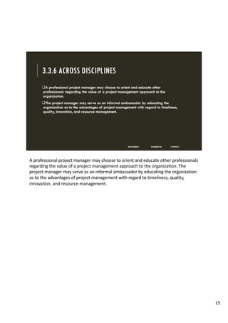 Pmbok 03 the role of the project manager | PDF