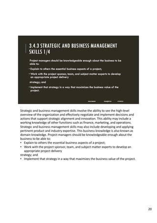 Pmbok 03 the role of the project manager | PDF