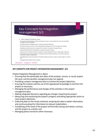 Pmbok 04 project integration management | PDF