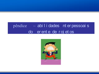 Apêndice G – Habi l i dades Int er pessoai s
do Ger ent e de Pr oj et os
 