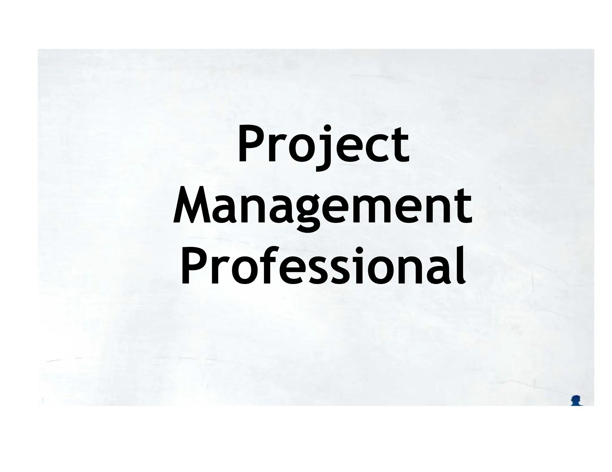 Project
Management
Professional
 