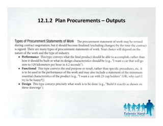 Pmbok 4th edition chapter 12 - Project Procurement Management | PDF