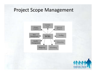 Project Scope Management
 