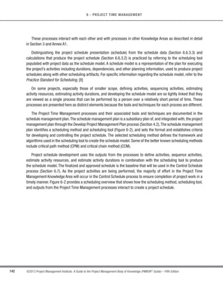 120 ©2013 Project Management Institute. A Guide to the Project Management Body of Knowledge (PMBOK®
Guide) – Fifth Edition
5 - PROJECT SCOPE MANAGEMENT
5.3 Define Scope
Define Scope is the process of developing a detailed description of the project and product. The key benefit of
this process is that it describes the project, service, or result boundaries by defining which of the requirements
collected will be included in and excluded from the project scope. The inputs, tools and techniques, and outputs of
this process are depicted in Figure 5-7. Figure 5-8 depicts the data flow diagram of the process.
Inputs Tools  Techniques Outputs
.1 Scope management plan
.2 Project charter
.3 Requirements
documentation
.4 Organizational process
assets
.1 Expert judgment
.2 Product analysis
.3 Alternatives generation
.4 Facilitated workshops
.1 Project scope statement
.2 Project documents
updates
Figure 5-7. Define Scope: Inputs, Tools  Techniques, and Outputs
Project Scope Management
5.3
Define
Scope
5.1
Plan Scope
Management
5.2
Collect
Requirements
5.4
Create
WBS
Organizational
 		
Project
 charter
Requirements
 ocumentation
Scope
 management
 plan
P
	
 scope
 statement
P
		
 	s
4.1
Develop Project
Charter
6.3
Sequence
Activities
6.5
Estimate
Activity Durations
6.6
Develop
Schedule
Project
Documents
Enterprise/
Organization
Figure 5-8. Define Scope Data Flow Diagram
 